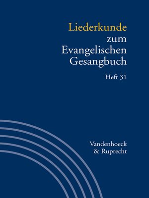 cover image of Liederkunde zum Evangelischen Gesangbuch, Heft 31